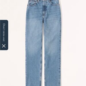 Abercrombie 90s ultra high rise straight petite length 23